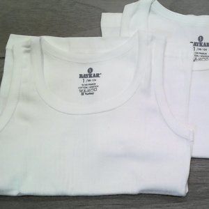 Boys Ribbed Cotton White Undershirts Tanktops